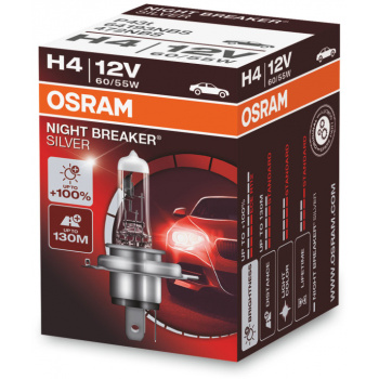 Osram Night Breaker Silver - Lyspære H4 60/55W 12 V 1-pakning