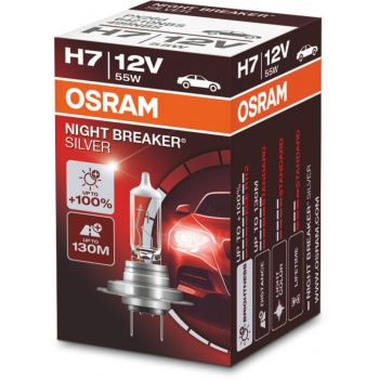 Osram Night Breaker Silver - Lyspære H7 55W 12 V 1-pakning