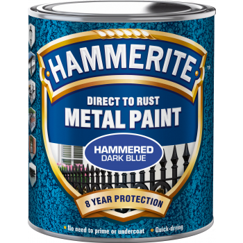 Hammerite Hammerite Frakk - Hammered Mørk blå 750 ml - Rustfri maling/Metallisk