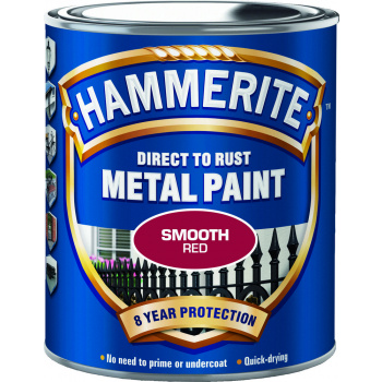 Hammerite Metalli- ja ruostemaali sileä punainen 250 ml