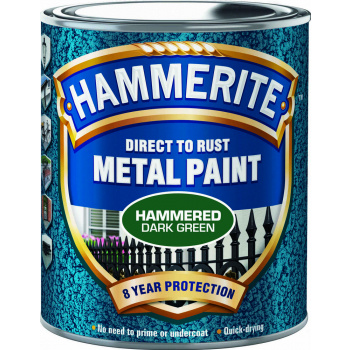 Hammerite Hammarlack - Hammered Mörkgrön 750 ml - Rostskyddsfärg / Metallfärg