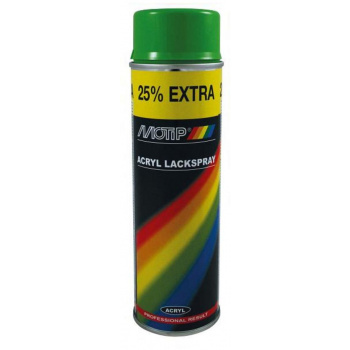 Motip Spraymaali Kiiltävä RAL 6018 Keltavihreä 500 ml