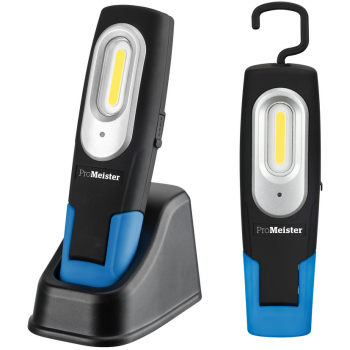 Håndlampe COB LED, ladestasjon