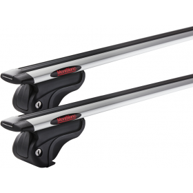 MontBlanc Activa Aero+ 241600 - Komplett lastbærer til Hevet skinne 125 cm - Aluminium 2-pack