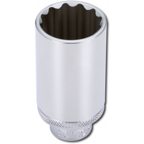 Hylsy 3/8" 12-kulmainen pitkä 19 mm Sonic