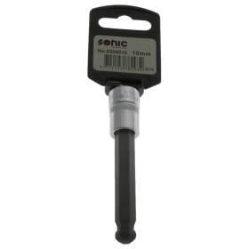 Sekskantsokkel 3/8" kuusiokolo pallopäällä 90 mm pitkä 10 mm Sonic