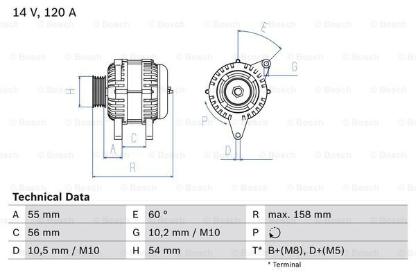 Generator 4733 Opel Astra Corsa Vauxhall Astra Meriva