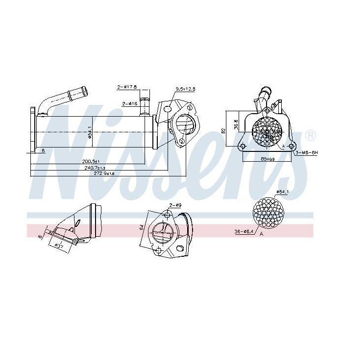 Bild av EGR-kylare Nissens