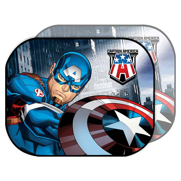 Huvudbild för Disney solbeskytter Captain America 2 stk. 44x35 cm