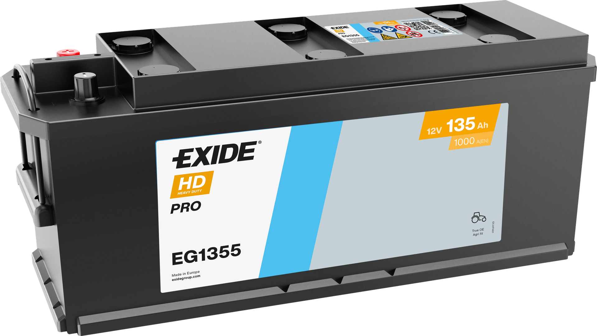 Exide StartPro EG1355 135 Ah - Bilbatteri | Startbatteri - OE TBB29,635052100A802,0092T30450,T3045,EC29,J10