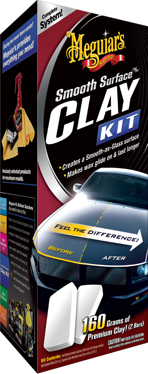 Meguiars Smooth Surface Clay Kit - Rengjøring leire komplett batch/ 16