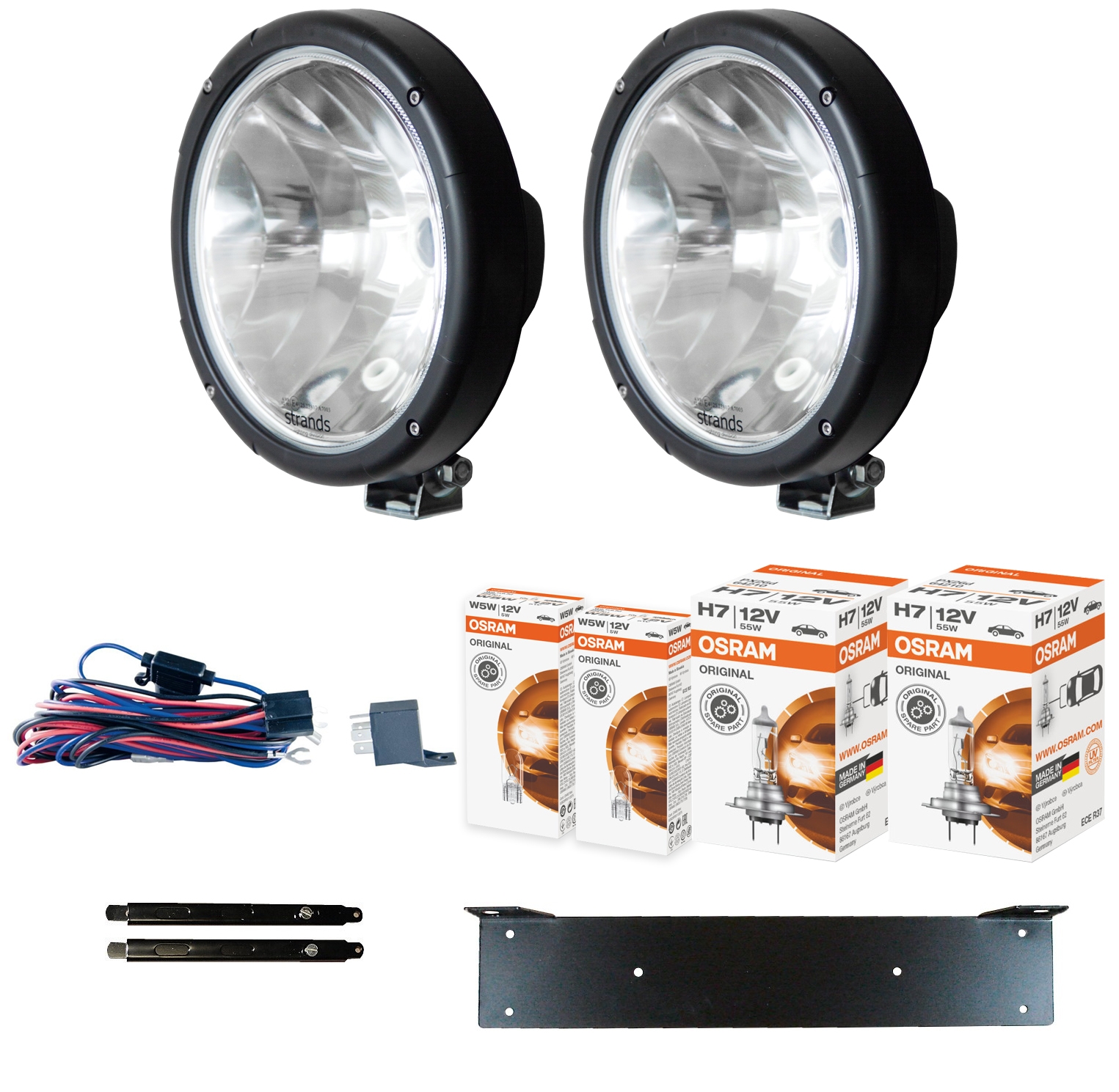 Extraljuspaket 2x Strands Ljusdal Halogen SLIM