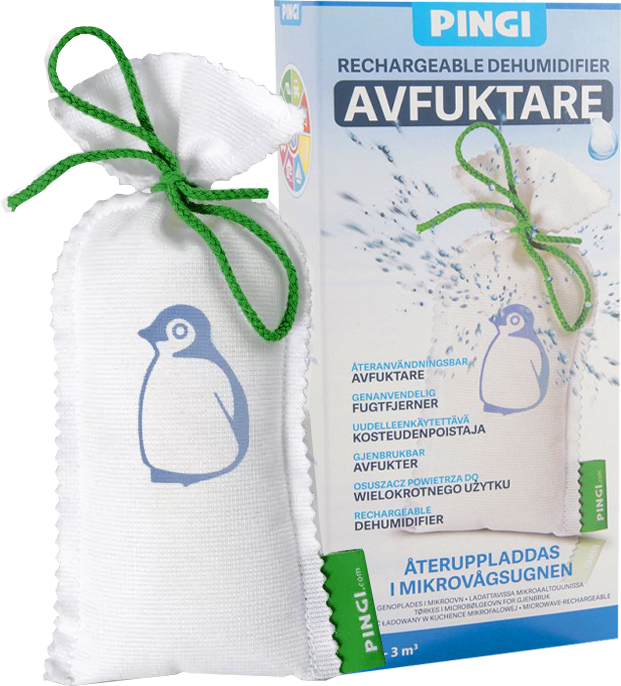 Pingi Gjenbrukbar Avfukter 150 g Mini