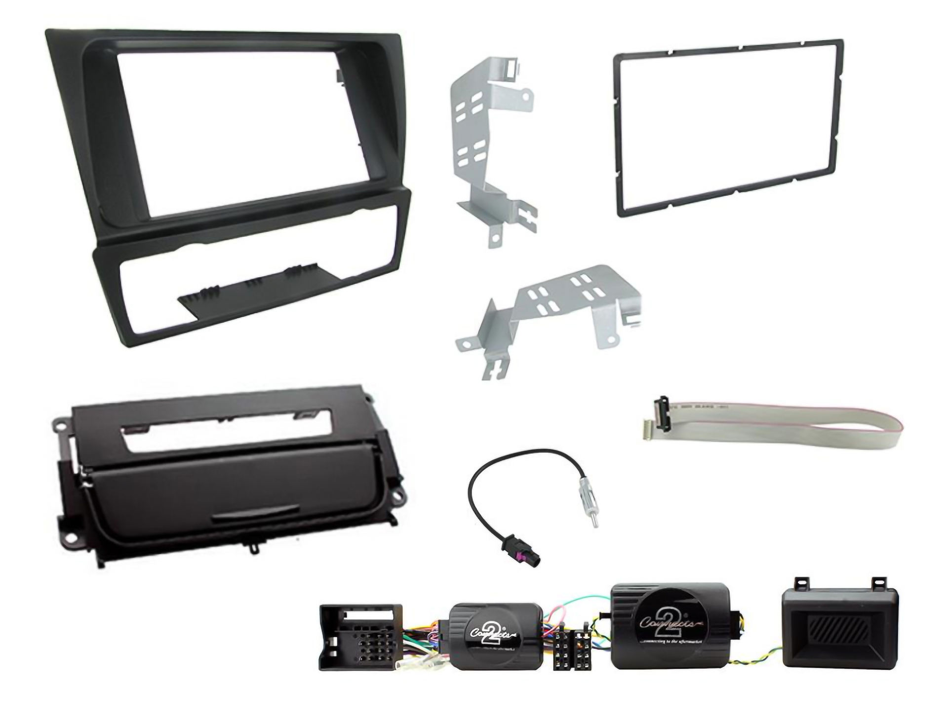 Installationskit BMW 3-Serie E90 06-14, Auto A/C, Mattsvart