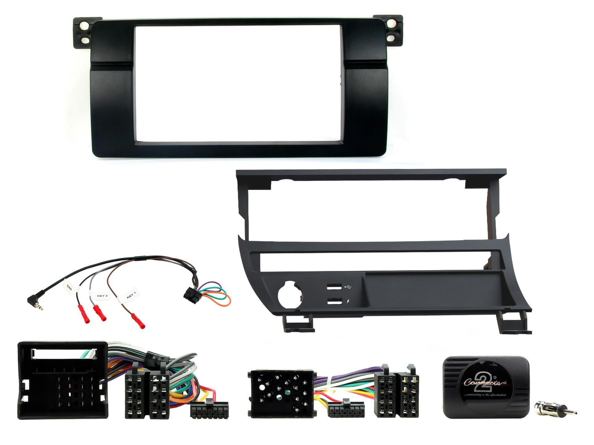 Installationskit BMW - E46 1998-2005, 2-DIN