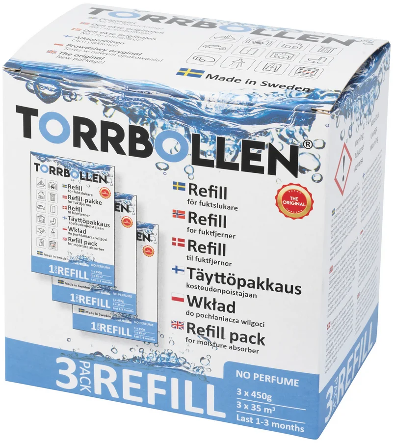 Torrbollen 3-pack refill