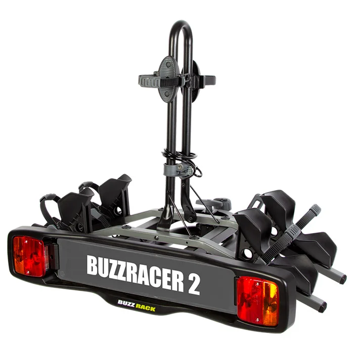 Cykelhållare BuzzRack BuzzRacer 2 för dragkrok – För 2 cyklar, 7-polig kontakt, tiltfunktion