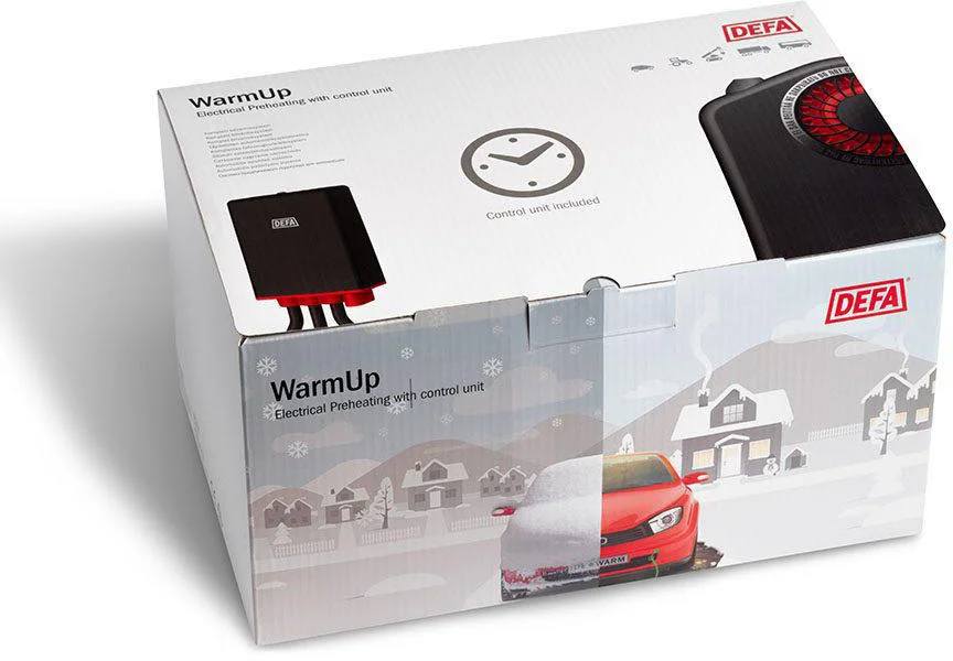 Modern motorvärmare med fjärrkontroll