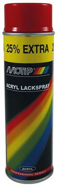 Motip High Gloss RAL 3000 - Spraymaling Flamme Rød 500 ml
