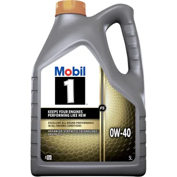 Mobil 1 FS 0W-40 helsyntetisk motorolja 5 l, API SN Plus, VW 502 00