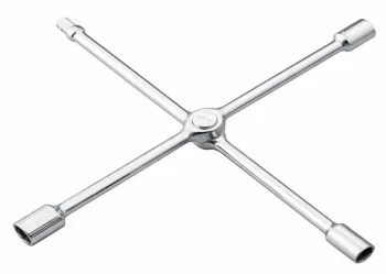 ProMeister Sammenleggbart Felgkors 17, 19, 21 mm & 1/2" 4-kantfeste 229116M