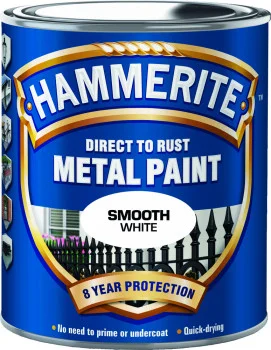Hammerite Hammerite lakk - Glatt Hvit 750 ml - Anti-rust maling/Metallisk