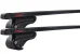 MontBlanc Activa Steel 230170 - Komplett lastbærer til Hevet skinne 125 cm - Svart 2-pack
