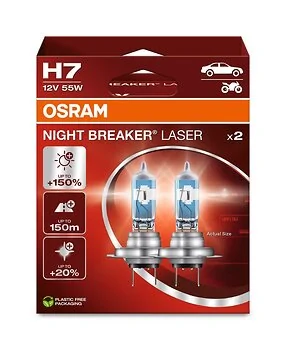 Halogenlampa H7 Night Breaker Laser Next Gen (2-Pack) Osram