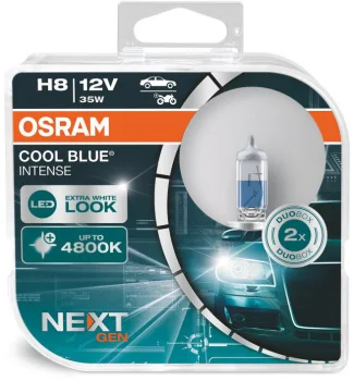 P&aelig;re, H8 COOL BLUE&reg; INTENSE, 2 stk Osram