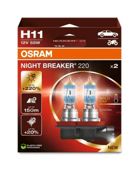 Halogenlampa H11 Night Breaker 220 (2-Pack) Osram