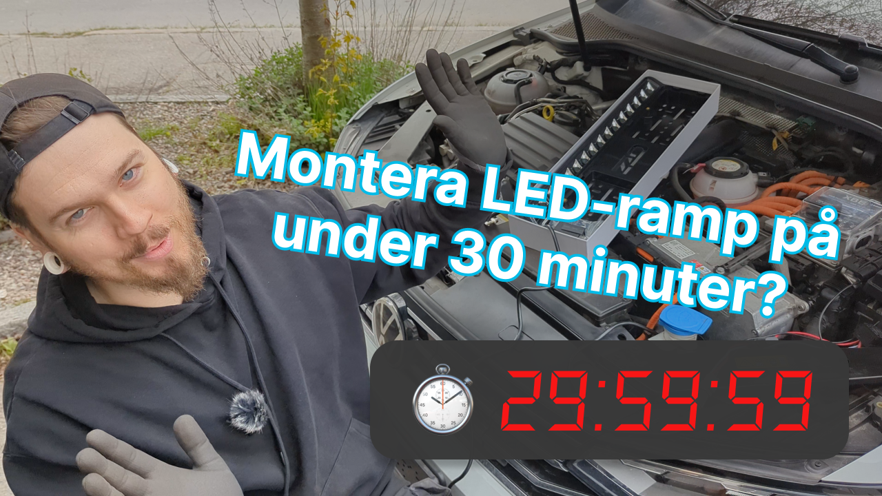 Så monterar du LED-ramp på under 30 minuter – med OZZ LP1 & XBB Dongle (utan åverkan!)