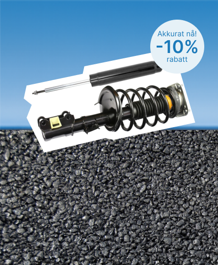 10% rabatt på støtdempere og fjæring*